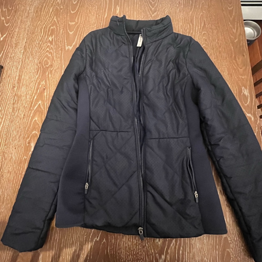 Fabletics Black Quilted Jacket